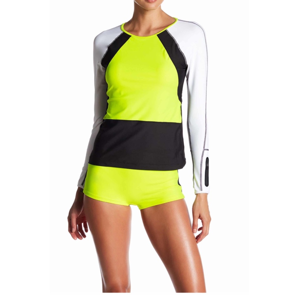 MPG Sport Boy Shorts Bikini Bottoms w/ Pocket